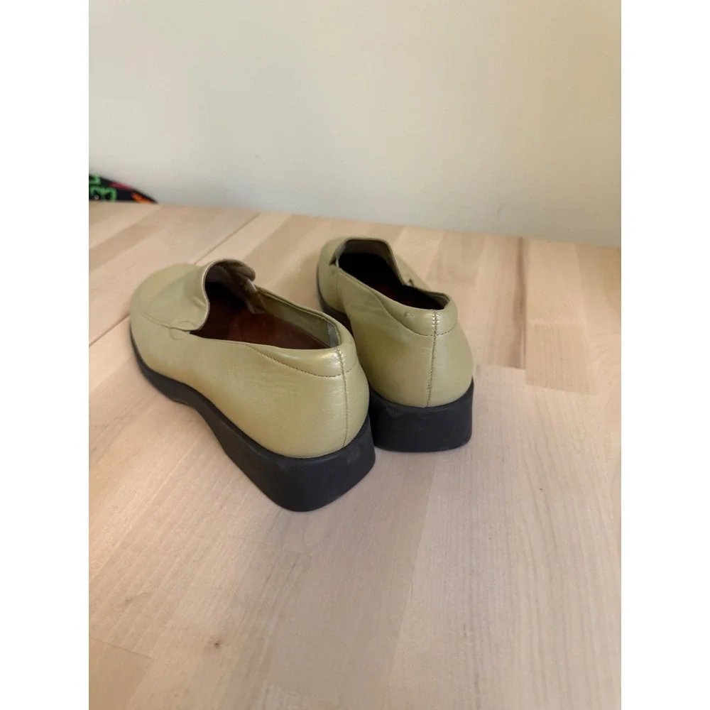 Naturalizer Women's Light Yellow Leather Loafer Shoes Size‎ 8M